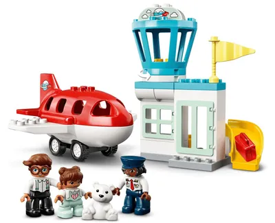 Productafbeelding van LEGO 10961 DUPLO Vliegtuig en Luchthaven Speelset voor peuters vanaf 2 jaar