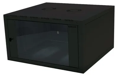 Obrázek produktu pro LogiLink W06E66B, Nástěnný regál, 6U, 70 kg, 24,3 kg, Černá