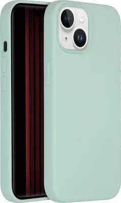 Immagine prodotto di Custodia in silicone Accezz Liquid per iPhone 15 - Azzurro cielo