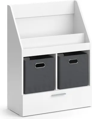 Immagine prodotto di Libreria Vicco Luigi Bianco 72 x 96.2 cm con box pieghevole, Model 39447