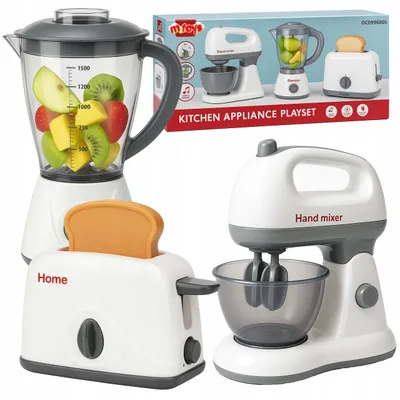 Zdjęcie produktu dla Robot Kuchenny Toster Blender Mikser Zabawkowy Zestaw Kuchenny Sprzęty Agd