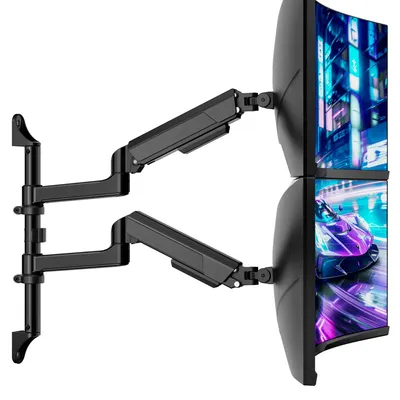 Obrázek produktu pro Držák na monitor pro 2 monitory, 17"-40", černý