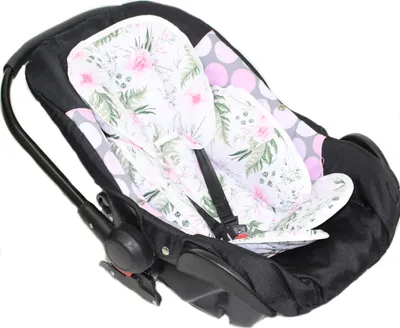 Produktbild von Sitzverkleinerer Baumwolle Kind für Auto Kindersitz Baby Schale Einsatz Einlage- 5 - Flowers
