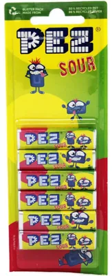 Image de PEZ Bonbons sour Mix pour distributeur PEZ sans lactose et sans gluten 51g