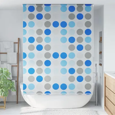 Image de Maison Exclusive - Duschrollo 160x240 cm Kreismuster