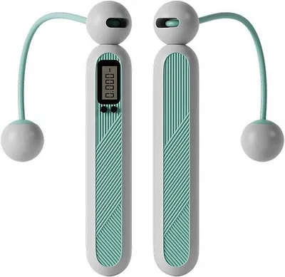 Productafbeelding van Springtouw Digital - Fitness zonder touw - Training binnen en buiten - Gletsjerblauw