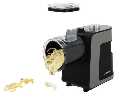 Immagine prodotto di Tagliaverdure elettrico, motore da 1000 W, 10 lame, acciaio inossidabile, facile da pulire, compatibile con materiali non metallici