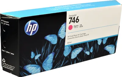 Produktbild von HP 746 Magenta DesignJet Tintenpatrone, 300 ml, HP DesignJet Z6 Druckerserie, HP DesignJet Z9 Druckerserie, Thermal Inkjet, Magenta, P2V78A, Business, Singapur