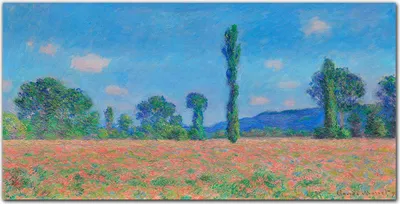 Produktbild von Coloray Bild aus Acryl 120 cm x 60 cm - Wohnzimmer Acrylblock mit Bild Wanddekoration Gehärtetes Acryl Dekoration Küche - Monet Wiese Landschaft