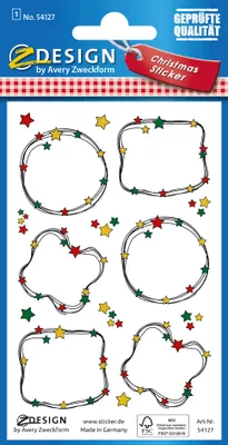 Zdjęcie produktu dla AVERY Zweckform 54127 ZDesign Naklejka świąteczna "Etykietowanie"