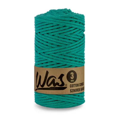 Image de Cordon en coton ficelle tressée en coton cordon à âme en polyester pour macramé corde de macramé cordon pour loisirs créatifs 3 mm 100 m turquoise