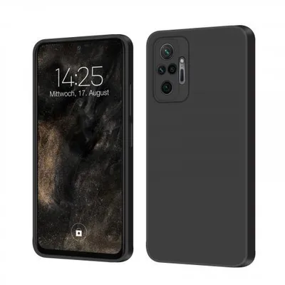 Produktbild von Liquid Silikon Hülle für Xiaomi - Farbe: Schwarz - Modellkompatibilität: Für Xiaomi Redmi Note 10 Pro
