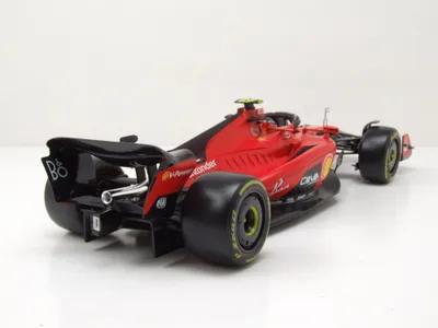 Image de Bburago 16812S Ferrari SF-23 #55 Formule 1 2023 rouge Sainz 1:18