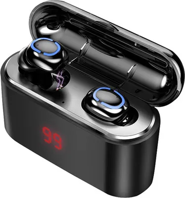 Image de HBQ TWS True Bluetooth 5.0 Casque sans fil Sport Earbuds libres Casque de jeu stéréo 3D avec microphone de rechargement sur le terrain