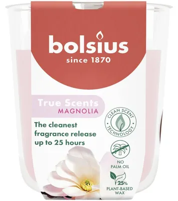 Productafbeelding van Bolsius Geurglas 80/73 True Scents Magnolia (1 stuk)