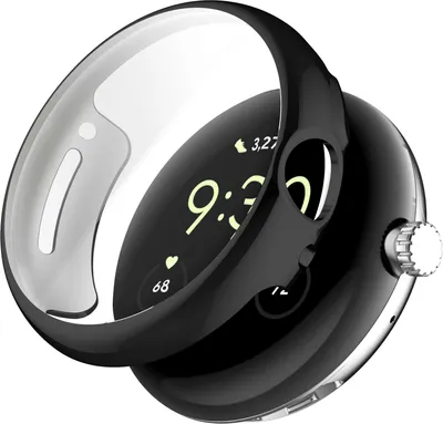 Produktbild von Strap-it TPU-Schutzhülle – passend für Google Pixel Watch 1 / 2 / 3 – 41 mm – schwarze stoßdämpfende Hülle für Pixel Watch 1 / 2 / 3 – 41 mm (schwarz)