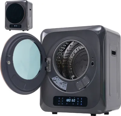 Produktbild von Wäschetrockner Abgastrockner Edelstahltrockner mit 6 Programme und 6 Funktionen Blaulicht-UV-Desinfektionsfunktion Überhitzungsschutz 2,5 kg,tatsächlich bis zu 4 kg,Wandmontage