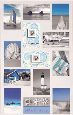 Produktbild von Bilderrahmen Multi Setzkasten 13 Fotos, weiß, 64 x 38 cm