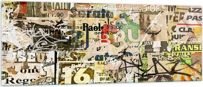 Produktbild von Bilder auf glas - Graffiti modern - 140x50cm - Glasbilder - Wandbilder - Kunstdruck - zum Aufhängen bereit - Wanddekoration aus Glas - Glas Bilder - Wandbild auf Glas - Einteilig - GAB140x50-3520