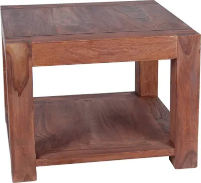 Produktbild von MiaMöbel Couchtisch Bagra 55x55 cm Modern Massivholz Teak Braun