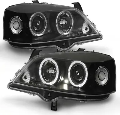 Produktbild von Scheinwerfer Angel Eyes passend für Opel Astra G Bj. 98-05 Schwarz