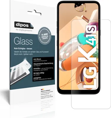 Produktbild von 2x Schutzfolie für LG K41S matt - Anti-Shock 9H Folie dipos Glass Kunststoffglas