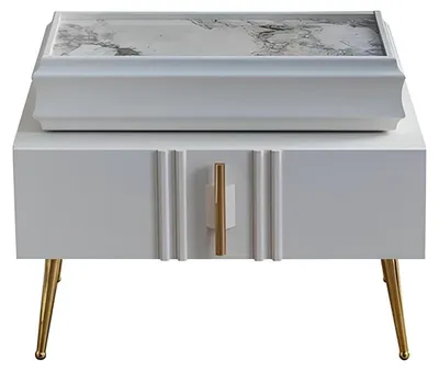 Produktbild von Exklusive Nachttisch Designer Möbel Beige farbe in Schlafzimmer neu