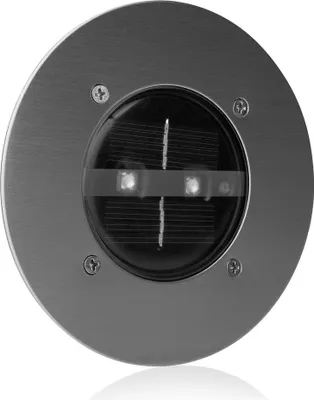 Produktbild von 8er Set Solar Einbaustrahler Außen rund mit Tag/Nacht Sensor Bodeneinbauleuchten