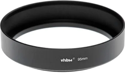 Produktbild von vhbw Gegenlichtblende für 95mm Objektiv, mit Filtergewinde, Rund, 10,8 cm, schwarz