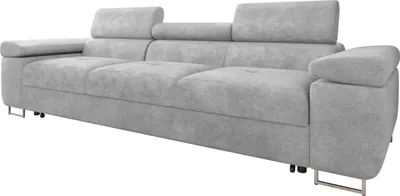 Produktbild von MIRJAN24 Schlafsofa Torezio 3 Bis, Couch mit Einstellbare Kopfstützen, 3-Sitzer mit Schlaffunktion, Wohnzimmer, 263x102x70-90 cm (Farbe: Lumo 65)