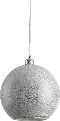 Produktbild von Pendelleuchte MOSAIC 20419 Ø30CM 1 flammig, E27 Glasmosaik Silber