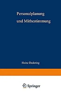 Produktbild von Personalplanung und Mitbestimmung