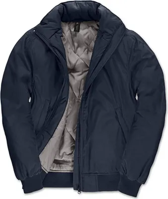 Zdjęcie produktu dla B&C JW962 | Kurtka damska typu bomber - Kolor: Granatowy/Ciepły szary - Rozmiar: XL
