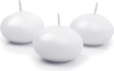 Produktbild von 10x Schwimmkerze matt, weiß, 5cm