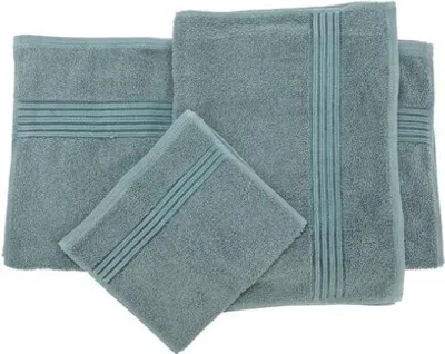 Produktbild von Handtücher Homestyling KO-HD1001270 3er-Set Handtücher blau-grün