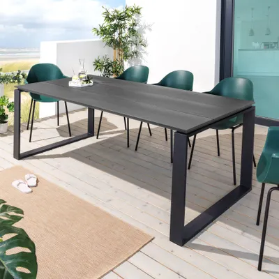 Produktbild von riess-ambiente Moderner Gartentisch FLOATING 210cm anthrazit Aluminium wetterfest Outdoor Esstisch
