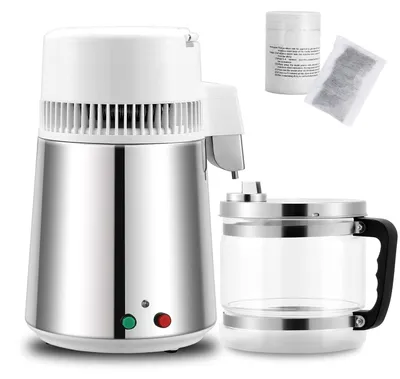 Produktbild von Edelstahl-Wasserdestillierer 220V mit Glasbehälter,