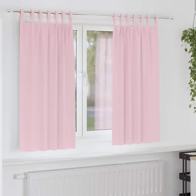 Produktbild von Verdunkelungs-Vorhänge mit Ringen 2 pcs Babyrosa 175 x 140 cm