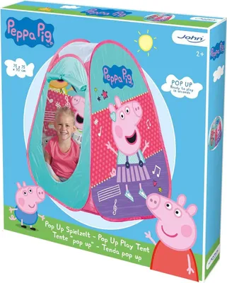 Produktbild von John Pop Up Spielzelt Peppa Pig 75x75 x90cm für Innen- und Außenbereich