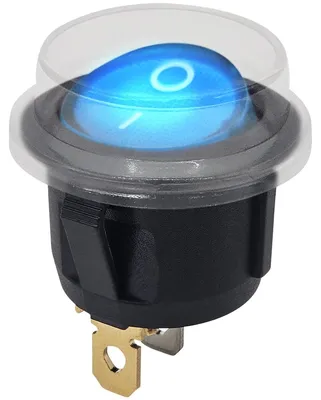 Productafbeelding van ProRide Wipschakelaar ON-OFF - 250V/6A - 3-Pins - Met Beschermkap - Blauw