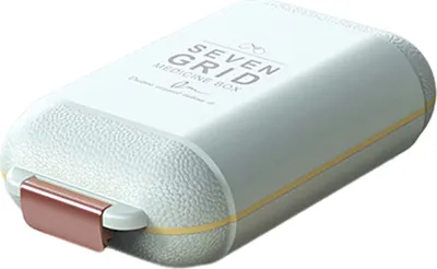 Produktbild von Aufbewahrungsbox für Pillenspender, große Kapazität, mehrere Fächer, kleiner Medikamententeiler, tragbare, versiegelte Box