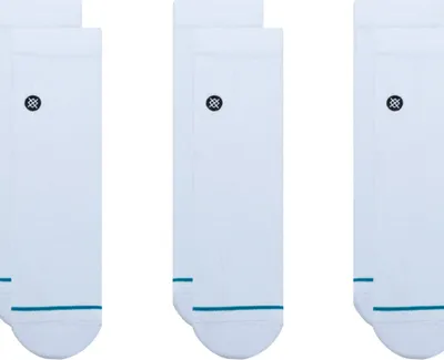 Produktbild von Stance Socken ICON QUARTER 3 PACK, Größe:S, Farben:white