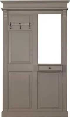 Produktbild von Casa Padrino Garderoben Schrank mit Spiegel - Landhaus Stil Garderobe
