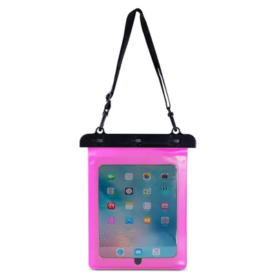 Produktbild von Wasserdichte Tablet-Hülle PVC, verstellbar, rosa