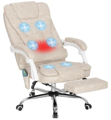 Produktbild von Vinsetto Massage-Bürostuhl, Ergonomisch Schreibtischstuhl mit Liegefunktion