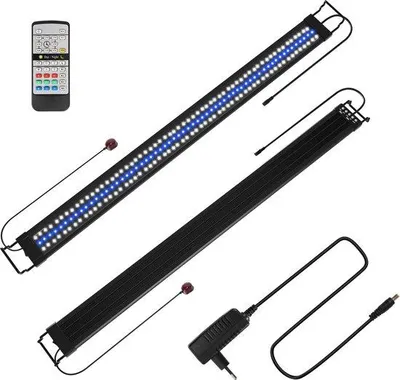 Obrázok produktu pre LED akvárium s časovačom, 120-150 cm, vrátane diaľkového ovládača, vhodné pre morské živočíchy, RGB osvetlenie, vodotesné