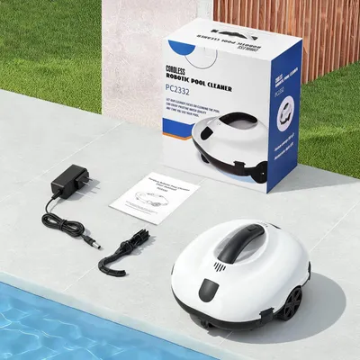 Image de Robot de piscine - Nettoyeur de piscine PC2332 - Puissance d'aspiration de 6 600 GPH - Batterie au lithium de 5 000 mAh - Retour automatique à la station de recharge - Pour les piscines hors sol jusqu'à 80 m²