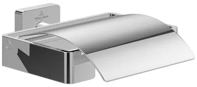 Produktbild von Villeroy & Boch Elements - Striking Toilettenpapierhalter mit Deckel