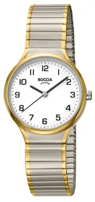 Immagine prodotto di Orologio da donna Boccia 3342-10 in titanio con cinturino a laccio bicolore