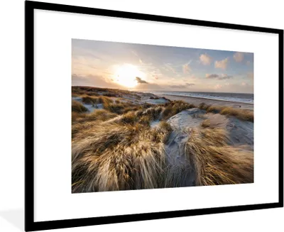 Produktbild von MuchoWow® MuchoWow® Gerahmtes Poster Strand - Meer - Scheveningen - Niederlande 90x60 cm - Poster mit zchwarzem Bilderrahmen - Wanddekoration - Fotos